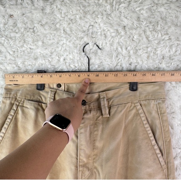 GAP 1969 Toland Canvas Khaki Tan Cotton Button Fly Straight Leg Mens 32 VTG Work - Picture 5 of 11